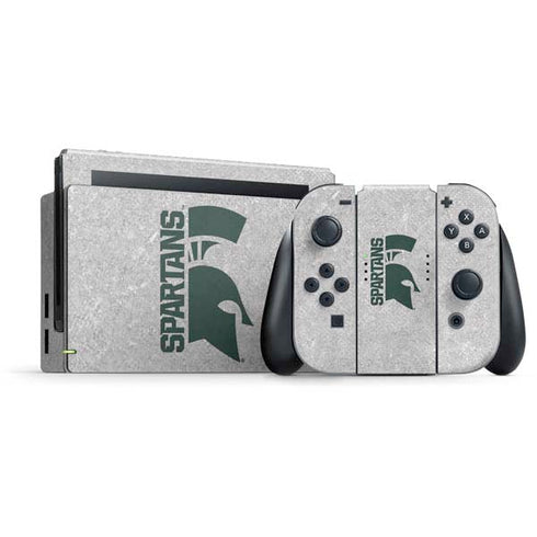 Michigan State University Spartans Half Logo Nintendo Skins
